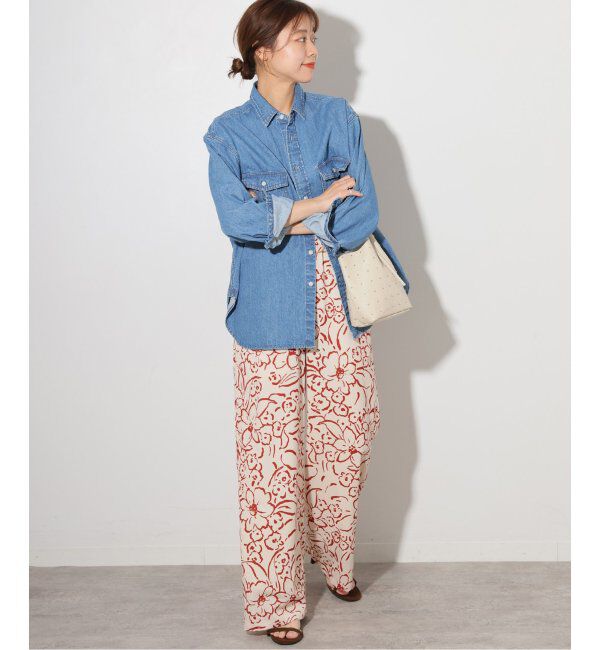 JOURNAL STANDARD relume「ラインフラワーイージーパンツ」|スラックス|