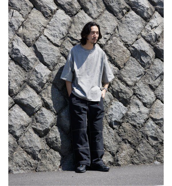 J.S.Homestead「J.S.Homestead / コールドダイ ダメージネックTシャツ」|Tシャツ・カットソー|