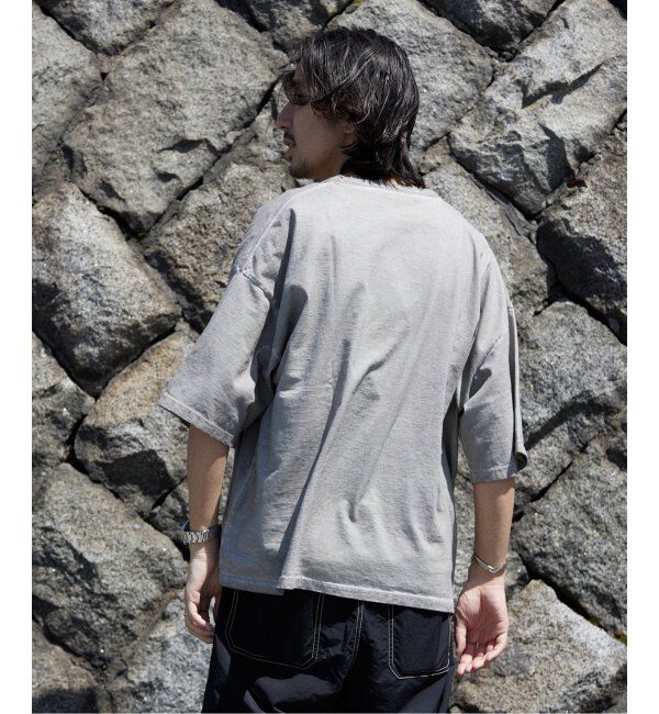 J.S.Homestead「J.S.Homestead / コールドダイ ダメージネックTシャツ」|Tシャツ・カットソー|