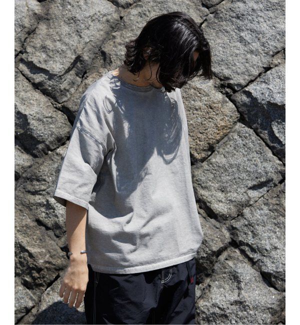 J.S.Homestead「J.S.Homestead / コールドダイ ダメージネックTシャツ」|Tシャツ・カットソー|