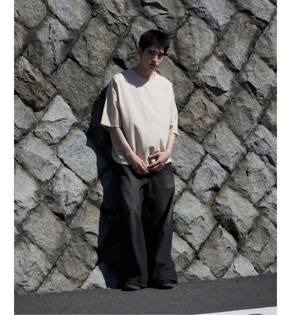 J.S.Homestead「J.S.Homestead / コールドダイ ダメージネックTシャツ」|Tシャツ・カットソー|