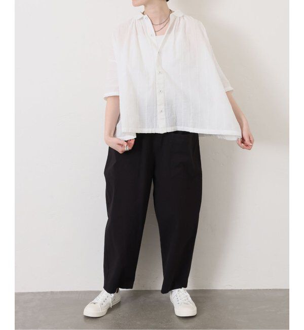 journal standard luxe「ドビーストライプギャザーシャツ」|シャツ・ブラウス|