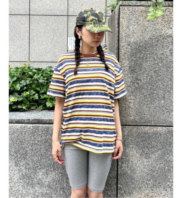 Oriens JOURNAL STANDARD「【BRAIN DEAD/ブレインデッド】 TONI STRIPE T-SHIRT T00004357D225」|Tシャツ・カットソー|イエロー
