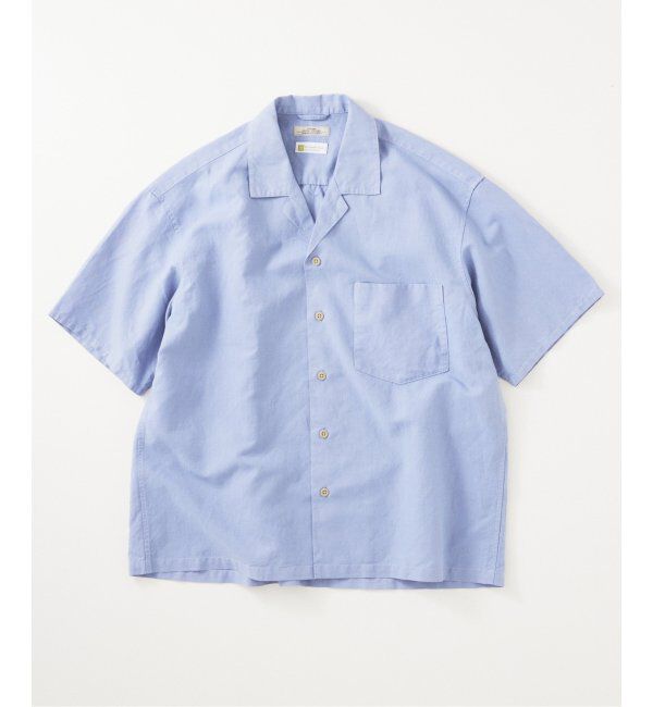 JOURNAL STANDARD relume「ヨーロピアンフラックス ガーメントダイ オープンカラーシャツ」|シャツ・ブラウス|