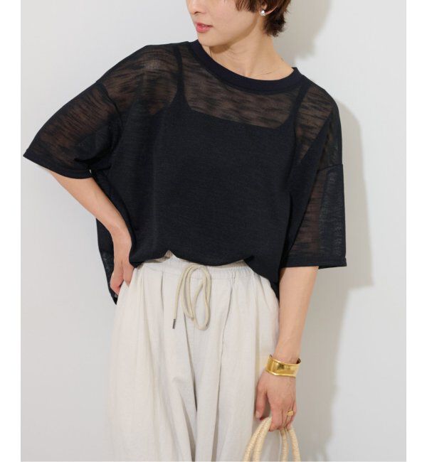 JOURNAL STANDARD relume「シアーカットTEE」|Tシャツ・カットソー|ブラック