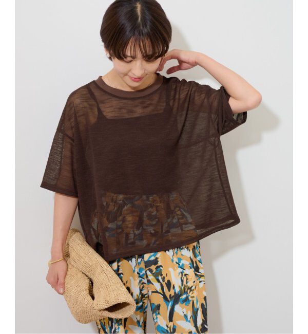 JOURNAL STANDARD relume「シアーカットTEE」|Tシャツ・カットソー|ブラウン