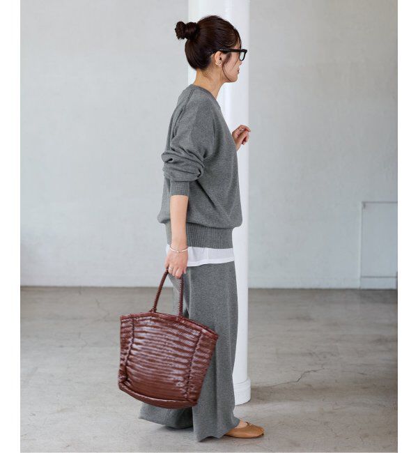 JOURNAL STANDARD「《WEB限定追加》ウォッシャブルTEXBRIDクループルオーバー」|ニット・セーター|