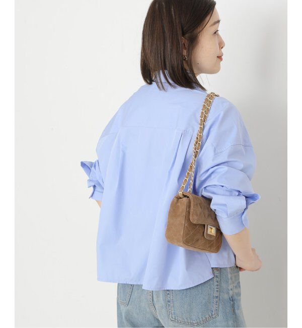 journal standard L'essage「CPムジ/ストライプ刺しゅうショートシャツ」|シャツ・ブラウス|