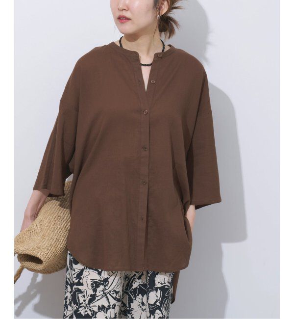 JOURNAL STANDARD relume「楊柳バンドカラーシャツ」|シャツ・ブラウス|