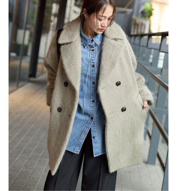 別注【TICCA / ティッカ】モヘヤ混テントコート（JOURNAL STANDARD