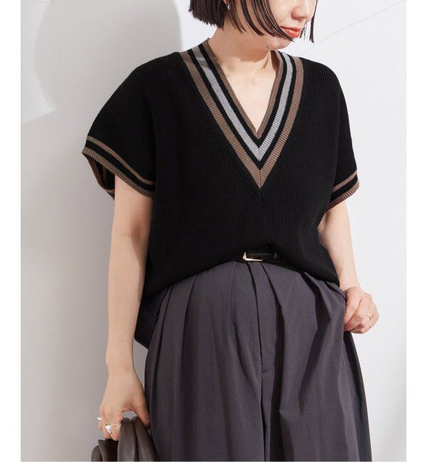 journal standard L'essage「ラインベスト」|ベスト・ジレ|ブラック