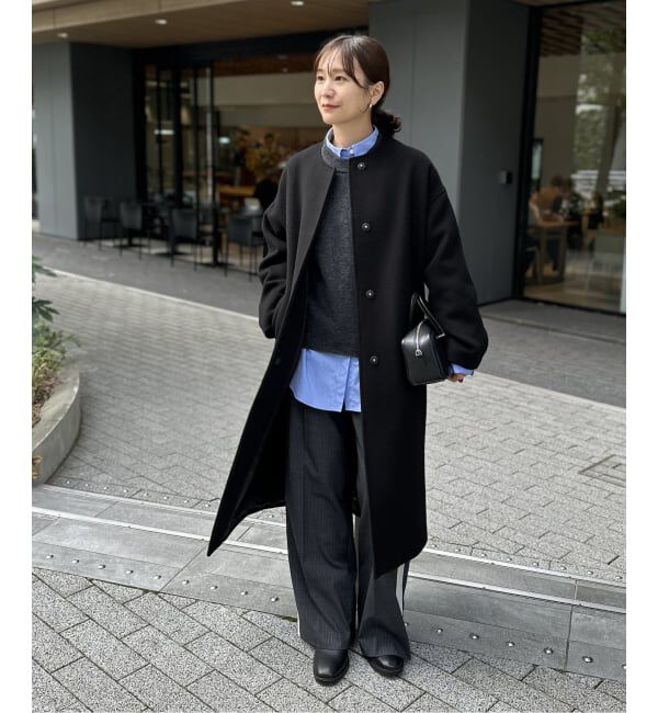 JOURNAL STANDARD「《追加》スーパー140ビーバーノーカラーコート」|ノーカラーコート|