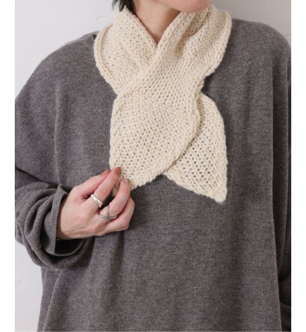 journal standard luxe「【HTS】 RICE STITCH LOOP SCARF」|マフラー|ナチュラル