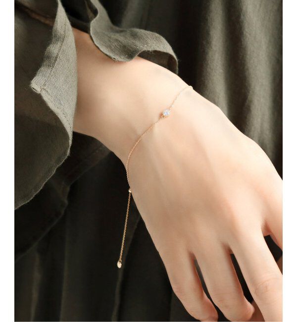 Lilas by Spick&Span「クラシック1粒0.1ctダイヤブレスレット K18」|ブレスレット・バングル|ゴールド