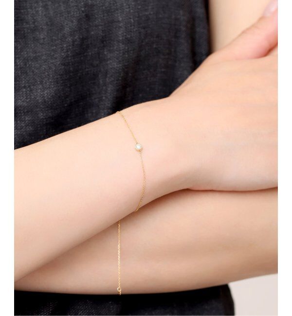 Lilas by Spick&Span「クラシック1粒0.1ctダイヤブレスレット K18」|ブレスレット・バングル|