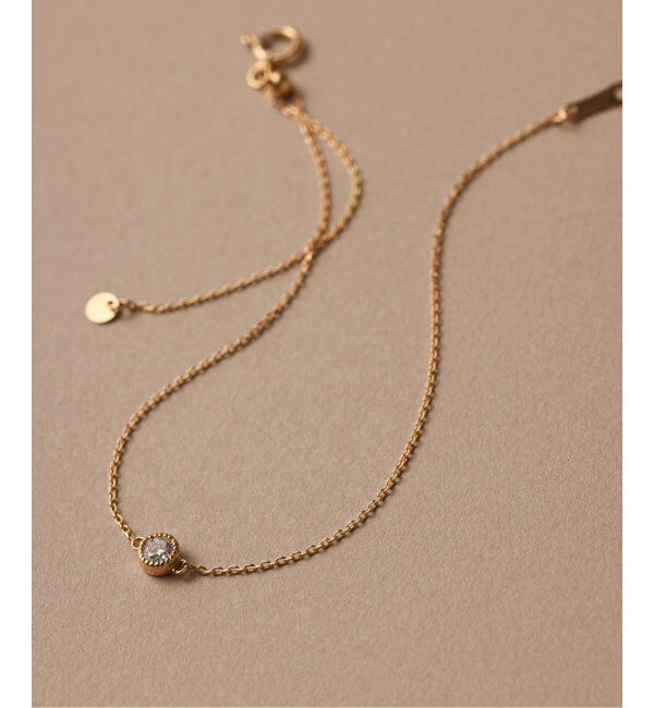 Lilas by Spick&Span「クラシック1粒0.1ctダイヤブレスレット K18」|ブレスレット・バングル|