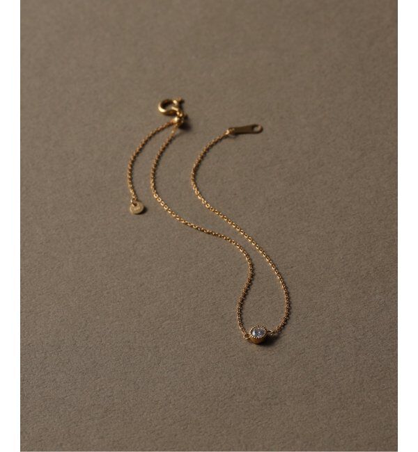 Lilas by Spick&Span「クラシック1粒0.1ctダイヤブレスレット K18」|ブレスレット・バングル|