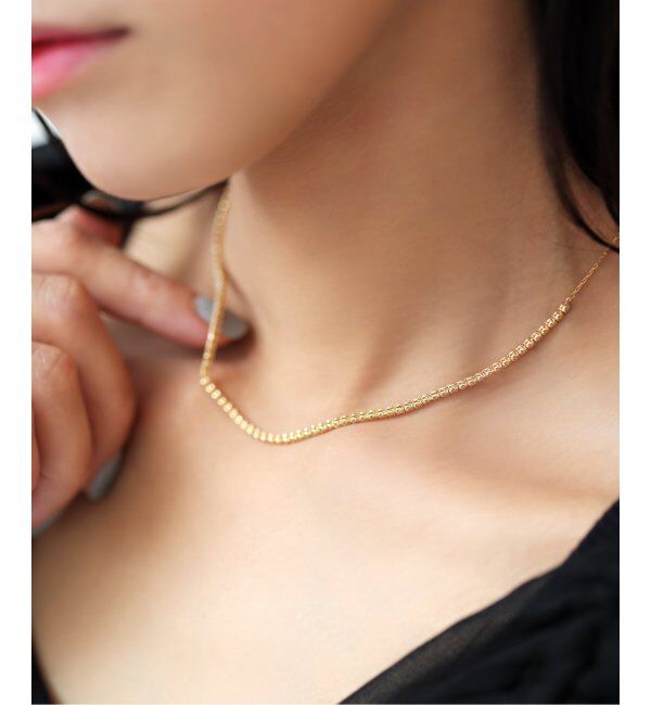 Lilas by Spick&Span「テニスネックレス K18」|ネックレス|