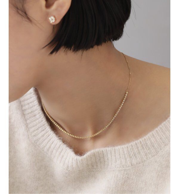 Lilas by Spick&Span「テニスネックレス K18」|ネックレス|