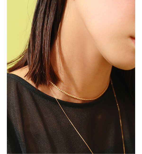Lilas by Spick&Span「テニスネックレス K18」|ネックレス|