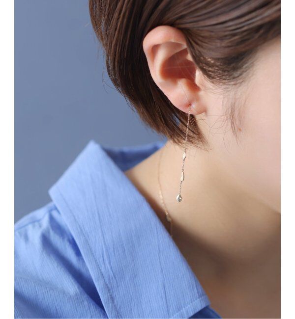 Lilas by Spick&Span「シードモチーフチェーンピアス K10（両耳）」|ピアス|ゴールド