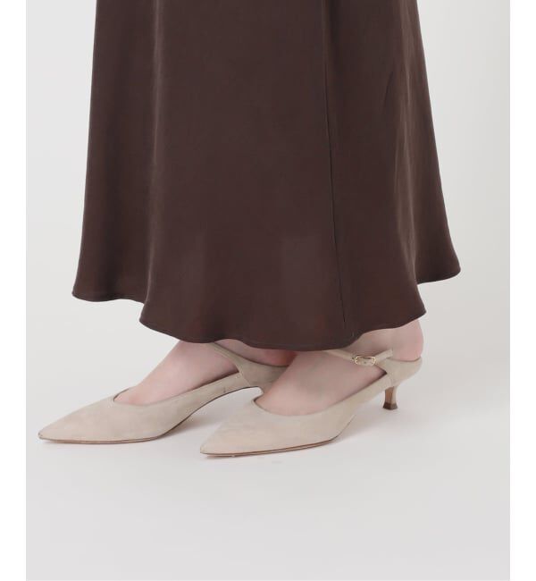 NOBLE「《追加》キュプラサテンナローAラインスカート」|スカート|