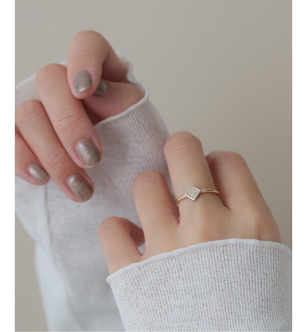 Lilas by Spick&Span「ロムバスパヴェダイヤリング K10」|リング|