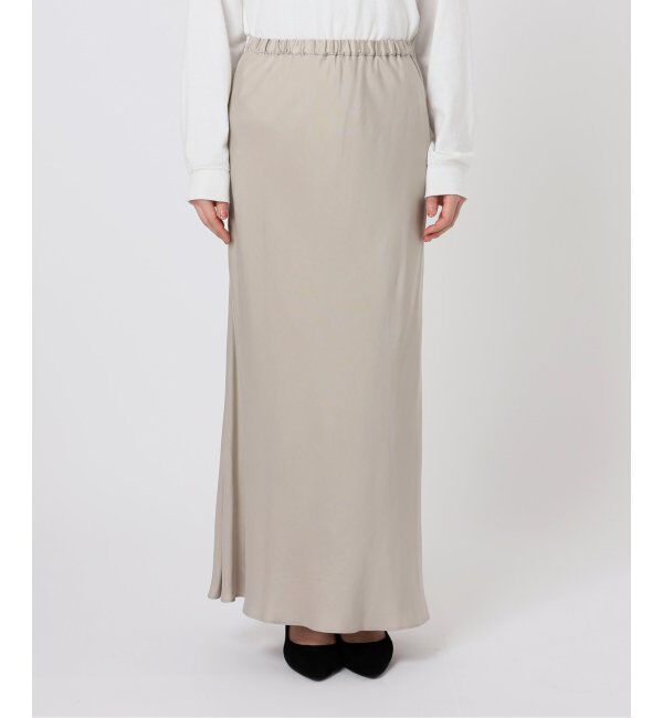 FRAMeWORK「≪追加≫キュプラバイアスサテンロングスカート」|スカート|