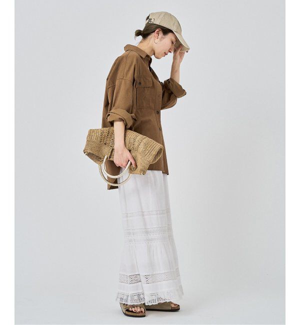 FRAMeWORK「H 別注VINTAGE LIKEコットンレーススカート」|スカート|
