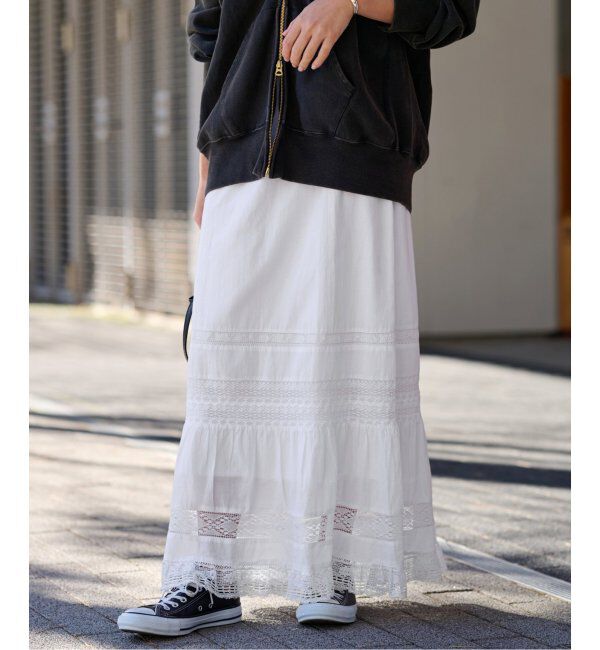 FRAMeWORK「H 別注VINTAGE LIKEコットンレーススカート」|スカート|