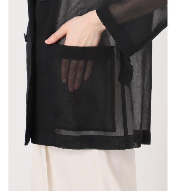 NOBLE「《追加》ソフトオーガンジーシアージャケット 2」|テーラードジャケット|