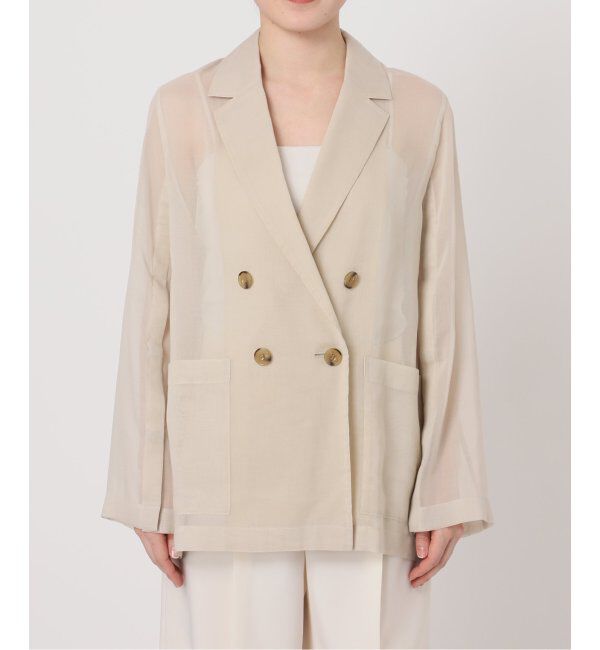 NOBLE「《追加》ソフトオーガンジーシアージャケット 2」|テーラードジャケット|