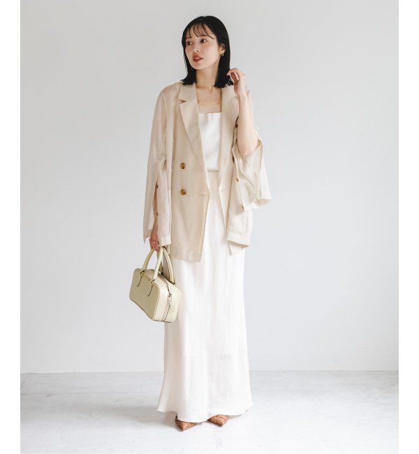 NOBLE「《追加》ソフトオーガンジーシアージャケット 2」|テーラードジャケット|