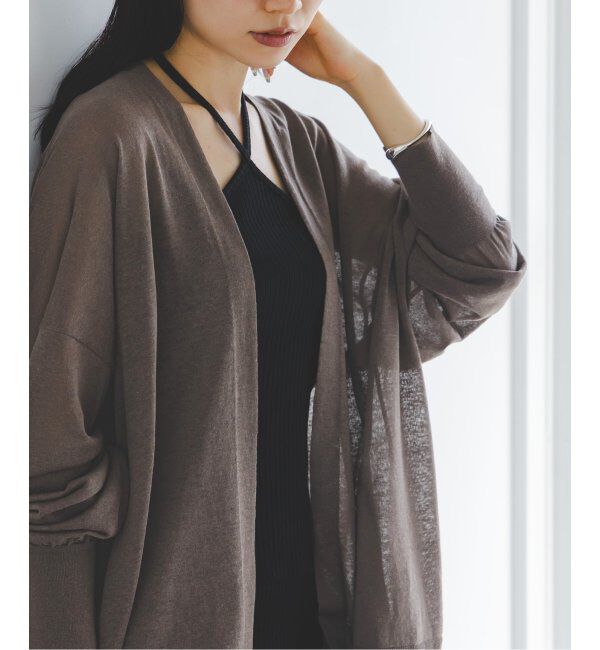 NOBLE「18Gシアーオーバーサイズカーディガン」|カーディガン|