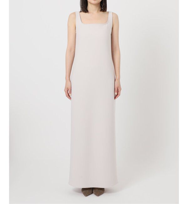 NOBLE「《追加》【洗える】ニットライクジョーゼット2wayワンピース」|ワンピース|