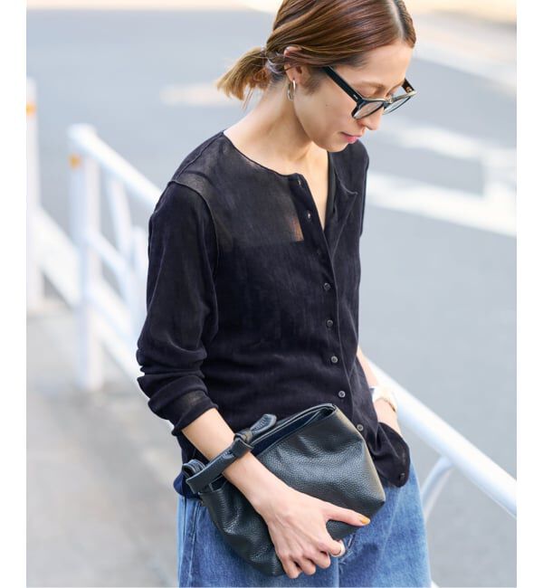 FRAMeWORK「≪追加 / 新色≫チュールフロッキーカーディガン」|カーディガン|