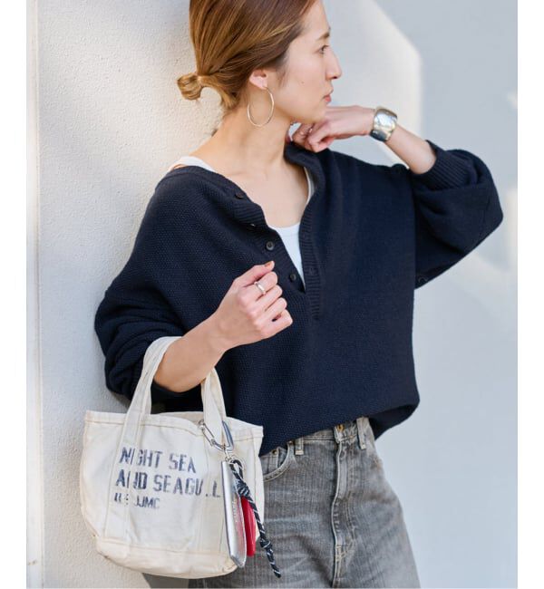 FRAMeWORK「≪追加 / 新色≫カノコ2WAYヘンリーニット」|ニット・セーター|