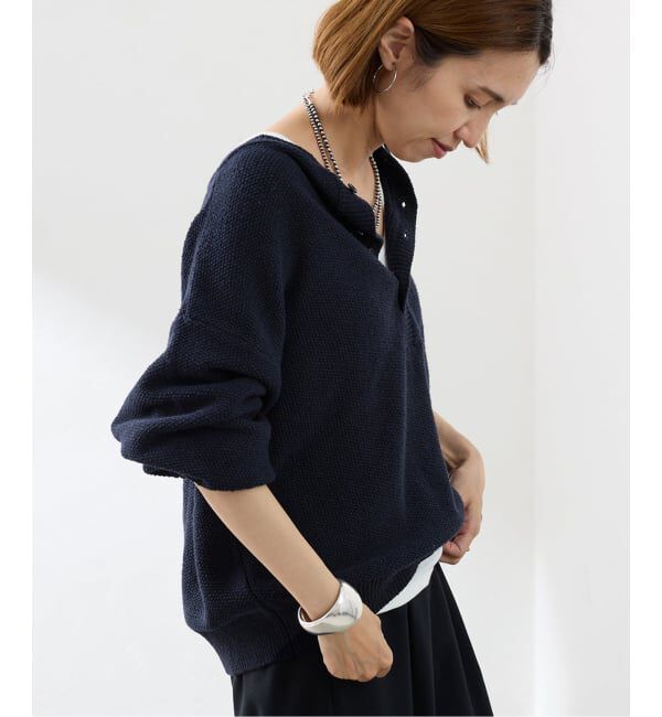 FRAMeWORK「≪追加 / 新色≫カノコ2WAYヘンリーニット」|ニット・セーター|