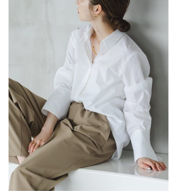 NOBLE「アンチクリースロングカフスシャツ」|シャツ・ブラウス|ホワイト