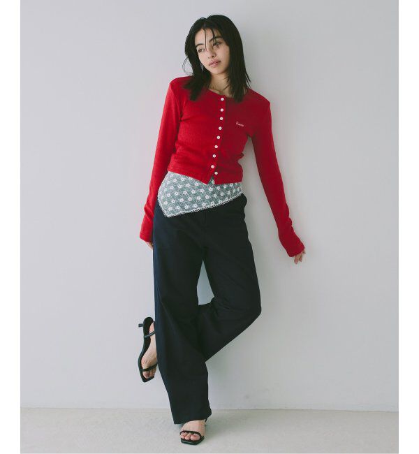 U by SPICK&SPAN「シアーFLOWERレーススカーフ」|バンダナ・スカーフ|