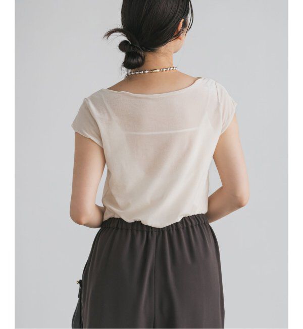 NOBLE「シアーベロアキャップスリーブTee」|Tシャツ・カットソー|