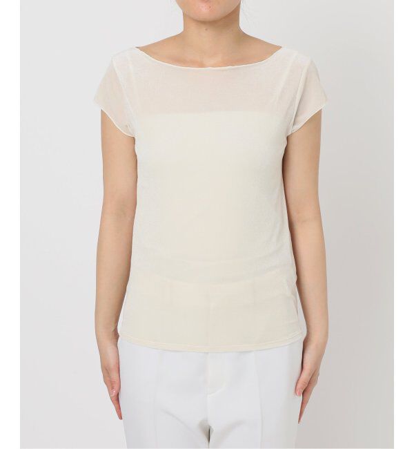NOBLE「シアーベロアキャップスリーブTee」|Tシャツ・カットソー|