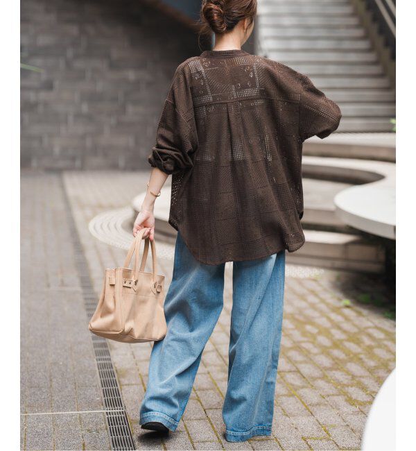 Spick and Span「《追加3》PEレースシャツ」|シャツ・ブラウス|