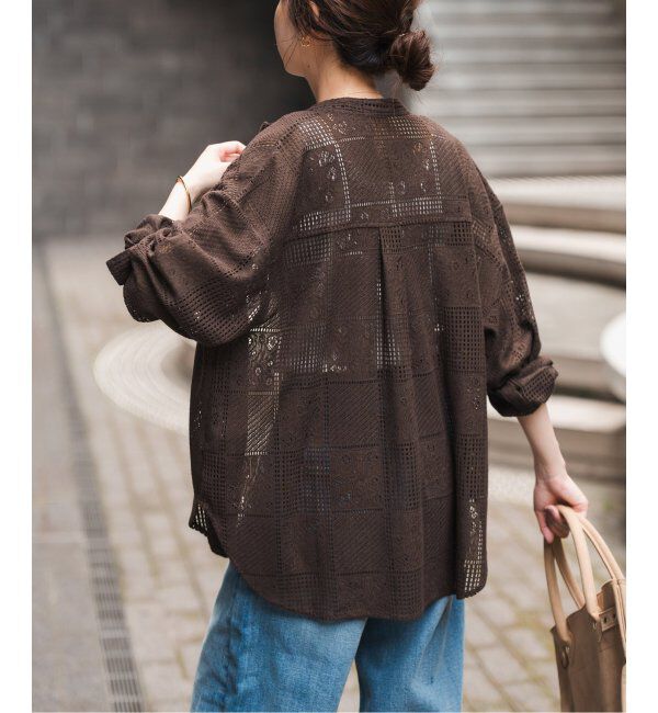 Spick and Span「《追加3》PEレースシャツ」|シャツ・ブラウス|