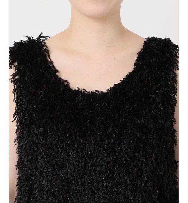 NOBLE「《追加》【洗える】フェザーヤーンタンクトッププルオーバー2」|シャツ・ブラウス|