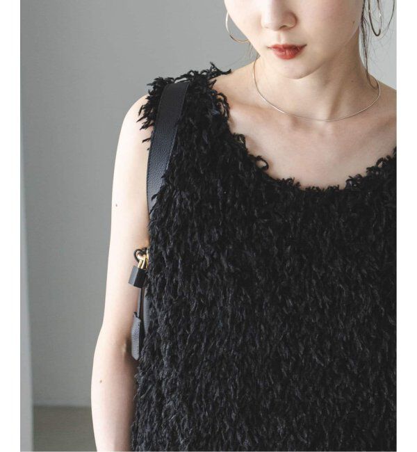 NOBLE「《追加》【洗える】フェザーヤーンタンクトッププルオーバー2」|シャツ・ブラウス|