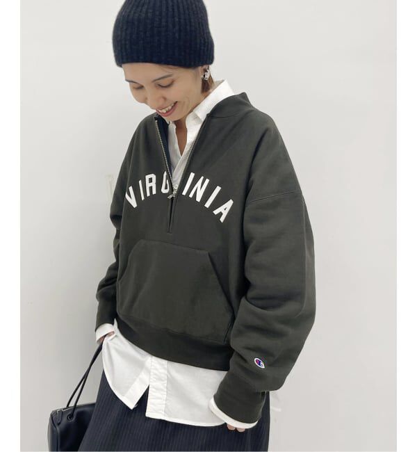 FRAMeWORK「Champion/チャンピオン 別注REVERSE WEAVE11.5OZロゴハーフジップ」|スウェット・ジャージ|