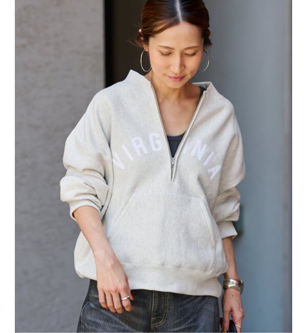 FRAMeWORK「Champion/チャンピオン 別注REVERSE WEAVE11.5OZロゴハーフジップ」|スウェット・ジャージ|