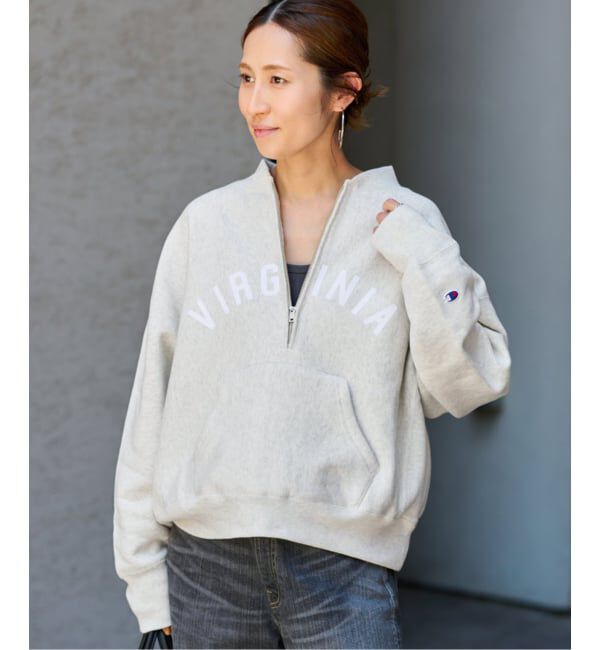 FRAMeWORK「Champion/チャンピオン 別注REVERSE WEAVE11.5OZロゴハーフジップ」|スウェット・ジャージ|