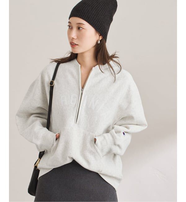 FRAMeWORK「Champion/チャンピオン 別注REVERSE WEAVE11.5OZロゴハーフジップ」|スウェット・ジャージ|